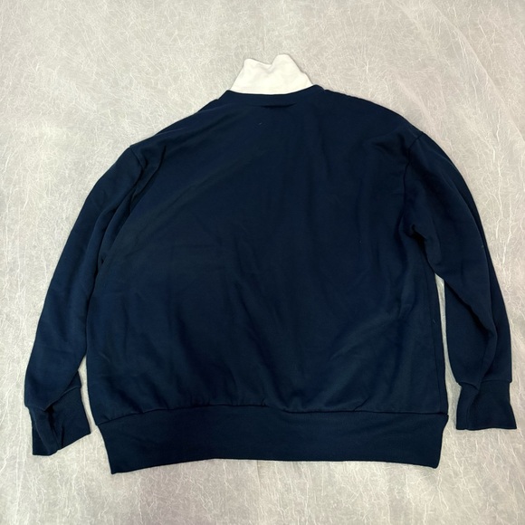 Basic Editions vintage Dark Blue Turtleneck fall style with kitten and birds - Picture 5 of 10